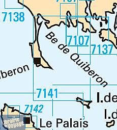 SHOM - Carte marine pliée - 7141L - Baie de Quiberon