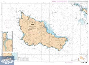 SHOM - Carte marine pliée - 7142L - Belle-Ile
