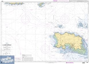 SHOM - Carte marine pliée - 7160L - De Jersey à Guernsey