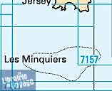 SHOM - Carte marine pliée - 7161L - Des îles Chausey à Jersey - Plateau des Minquiers
