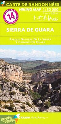 Rando éditions - Carte de randonnées au 1-50.000ème - n°14 - Sierra de Guara (parque natural de la Sierra y canones de Guara)