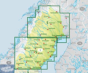 Freytag & Berndt - Carte de Suede n°5 - Nord - Lappland - Umea - Östersund