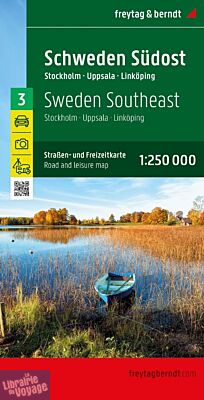Freytag & Berndt - Carte de Suède - N°3 - Sud-est - Stockholm