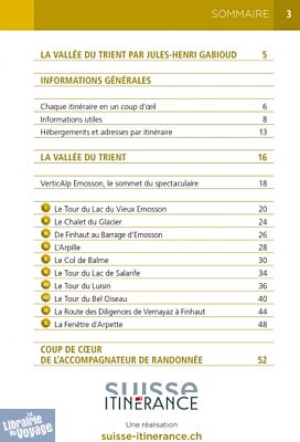 Editions Monographic - Suisse itinérance - Guide de Randonnée - La Vallée du Trient - Valais (sur les sentiers face au Mont-Blanc)