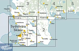 Editions Kartförlaget - Carte vélo - 1 - Sydvastra Skane (Suède)