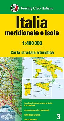 T.C.I (Touring Club italien) - Carte - Italie du sud