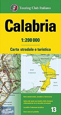 T.C.I (Touring Club Italien) - Carte de Calabre
