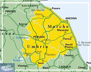 T.C.I (Touring Club italien) - Carte routière n°8 - Umbria e Marche (Ombrie et Marches)
