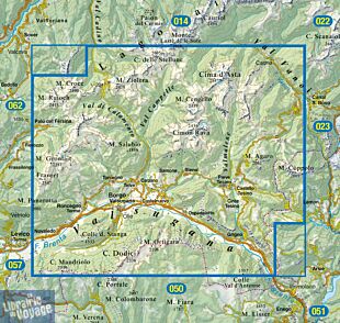 Tabacco - Carte de Randonnées - 058 - Valsugana - Tesino Lagorai - Cima d’Asta