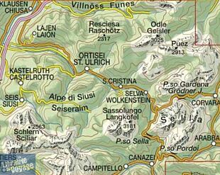 Tabacco - Carte de Randonnées - 05 - Val Gardena - Alpe di Siusi - Gröden - Seiseralm