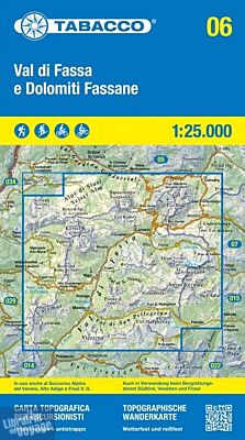 Tabacco - Carte de Randonnées - 06 - Val di Fassa Dolomiti Fassane	