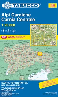 Tabacco - Carte de Randonnées - 09 - Alpina Carniche