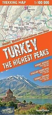 Terra Quest - Carte de Trekking - The Highest Peaks  (les plus hauts sommets de Turquie)