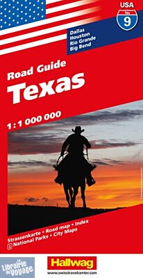 Hallwag - Carte régionale USA n°9 - Texas