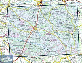I.G.N. Carte au 1-25.000ème - Série bleue - 1543 SB - Hagetmau - Geaune