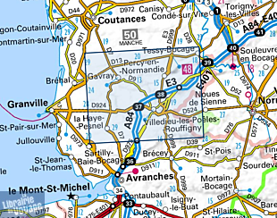 I.G.N. Carte au 1-25.000ème - Série bleue - 1314SB - Villedieu-Les-Poêles- Gavray