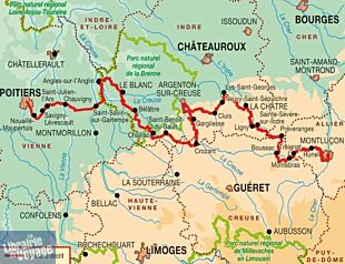 Topo-guide FFRandonnée - Réf.100 - Les chemins de la Guerre de Cent Ans (GR100) - De Montluçon à Poitiers