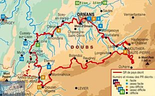 Topo-guide FFRandonnée - Réf.2501 - Loue Lison au Pays de Courbet  