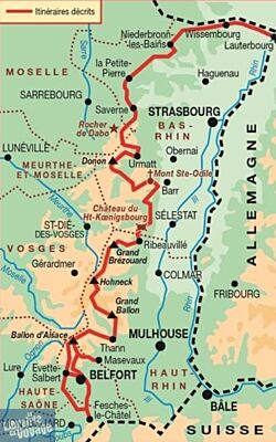 Topo-guide FFRandonnée - Réf.502 - Traversée du Massif des Vosges - GR5