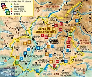 Topo-Guide FFRandonnée - Réf. D004 - Les Alpes-de-Haute-Provence à pied