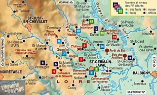 Topo-guide FFRandonnée - Réf. P424 - Les Vals d'Aix et Isable à pied (entre Roannais et Forez)