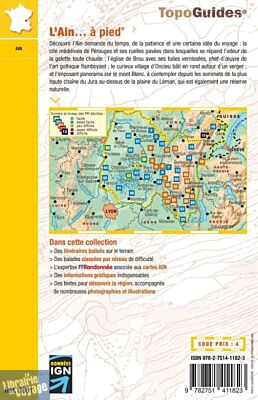 Topo-guide FFRandonnée - Réf.D001 - L'Ain à pied