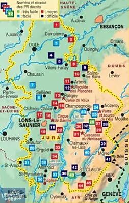 Topo-guide FFRandonnée - Réf.D039 - Le Jura à pied