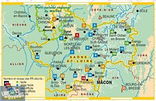 Topo-guide FFRandonnée - Réf.D071 - La Saône-et-Loire à pied