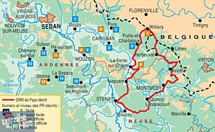 Topo-guide FFRandonnée - Réf.P081 - Des Ardennes à la Meuse à pied