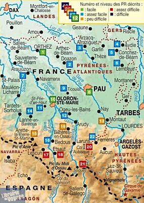 Topo-guide FFRandonnée - Réf.P641 - Le Béarn à pied