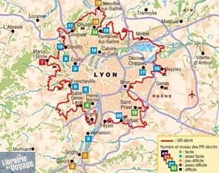 Topo-guide FFRandonnée - Réf.P692 - Le Grand Lyon à pied (La métropole par les forts)