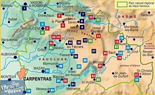 Topo-guide FFRandonnée - Réf. PN23 - Parc naturel régional du Mont-Ventoux 