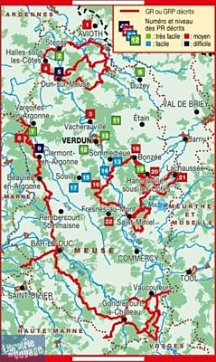 Topo-guide FFRandonnée - Réf.  5500 - Itinérances et randonnées à travers la Meuse 