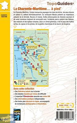 Topo-guide FFRandonnée - Guide de randonnées - Réf.D017 - La Charente-Maritime à pied