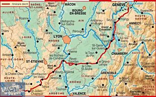 Topo-guide FFRandonnée - Réf.650 - Sentier vers Saint-Jacques-de-Compostelle : Genève - Le Puy - GR65