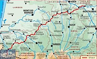 Topo-guide FFRandonnée - Réf. 653 - GR 65 - Sentier vers St-Jacques-de-Compostelle - De Moissac à Roncevaux
