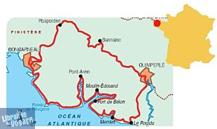 Topo-guide FFRandonnée - Topocarte Réf.T291 - Les portes de Cornouaille