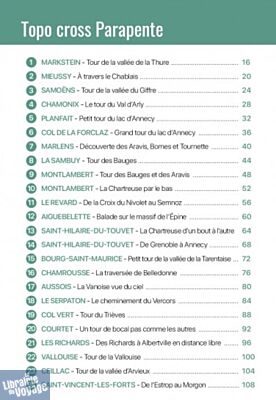 Editions du chemin des crêtes - Guide - Topo cross parapente (40 itinéraires et 5 vols de légende en France)