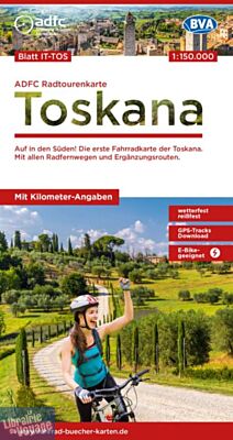 BVA & ADFC Verlag - Carte indéchirable Vélo - Toscane