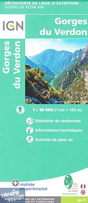 I.G.N - Carte - Collection Lieux d'exception - Gorges du Verdon