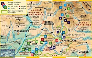 Topo-guide FFRandonnée - Réf.P042 - Le Verdon à pied (Sources, gorges, lacs et plateaux)