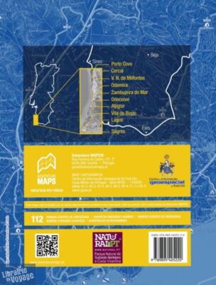 Adventure Maps - Carte de randonnées - Sudoeste Alentejano e costa Vicentina (Carte du Parc Naturel du Sud-Ouest de l'Alentejo et de la Côte Vicentina)