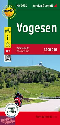 Freytag & Berndt - Carte - Les Vosges à moto