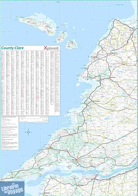 Xploreit Maps - Carte du Comté de Clare
