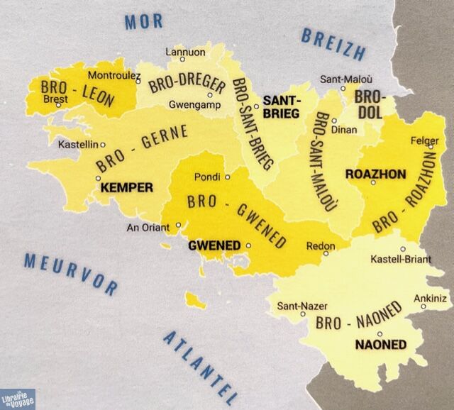 Blay Foldex Carte Breizh, Bretagne (carte routière en langue bretonne) Librairie du Voyage