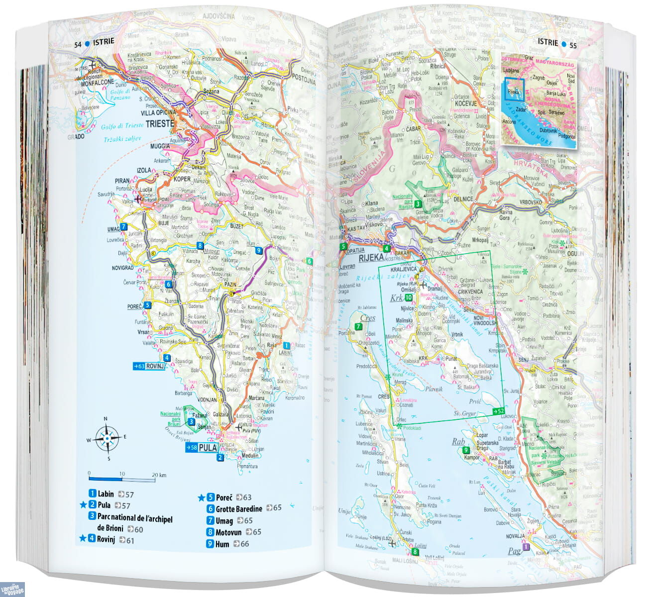 Editions Expressmap Guide et Carte Croatie Librairie du Voyage