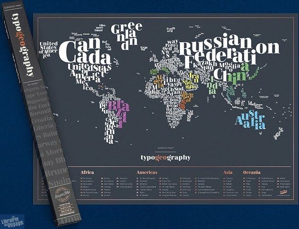 Carte du monde à gratter Backpacker édition