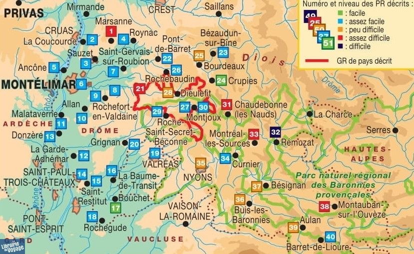 Topo-guide FFRandonnée - Réf.P262 - La Drôme Provençale à pied