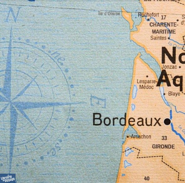 Affiche Carte France vintage XL - Nouvelles régions (sans porte-affiche)  papier d'archive