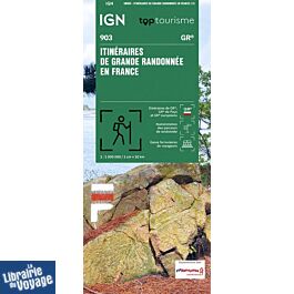 I.G.N - Carte - Ref.903 - Itinéraires de Grande Randonnée en France ...